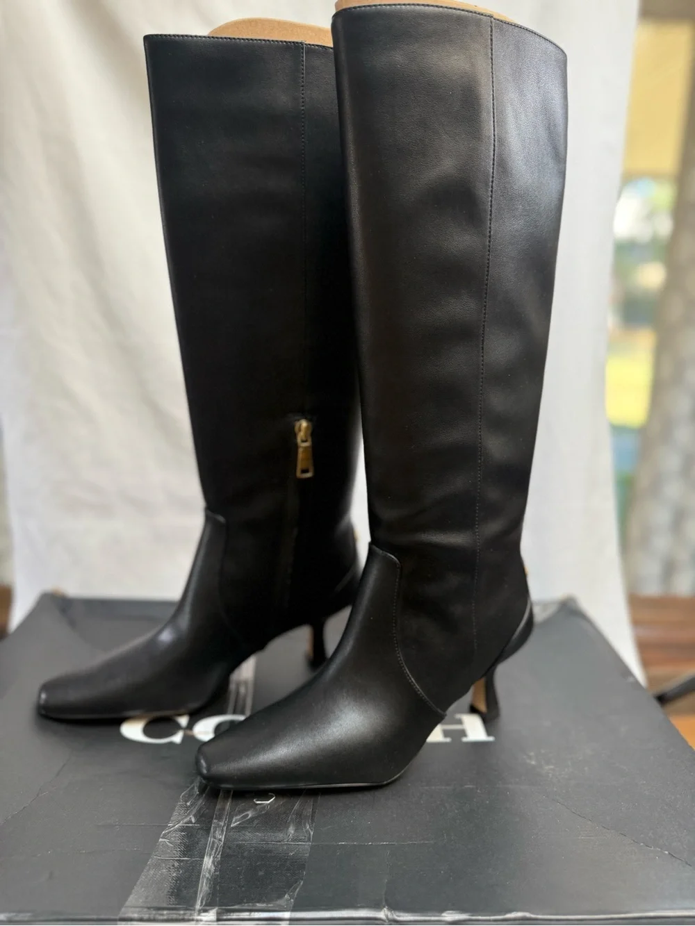 COACH Sculpted C Tall Boots Women’s Size 6.5 New With Box Retail $325